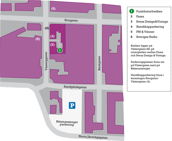 Funkibatorbutiken karta Funkibatorbutiken karta