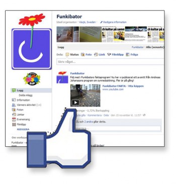 Screenshot från Funkibator på Facebook